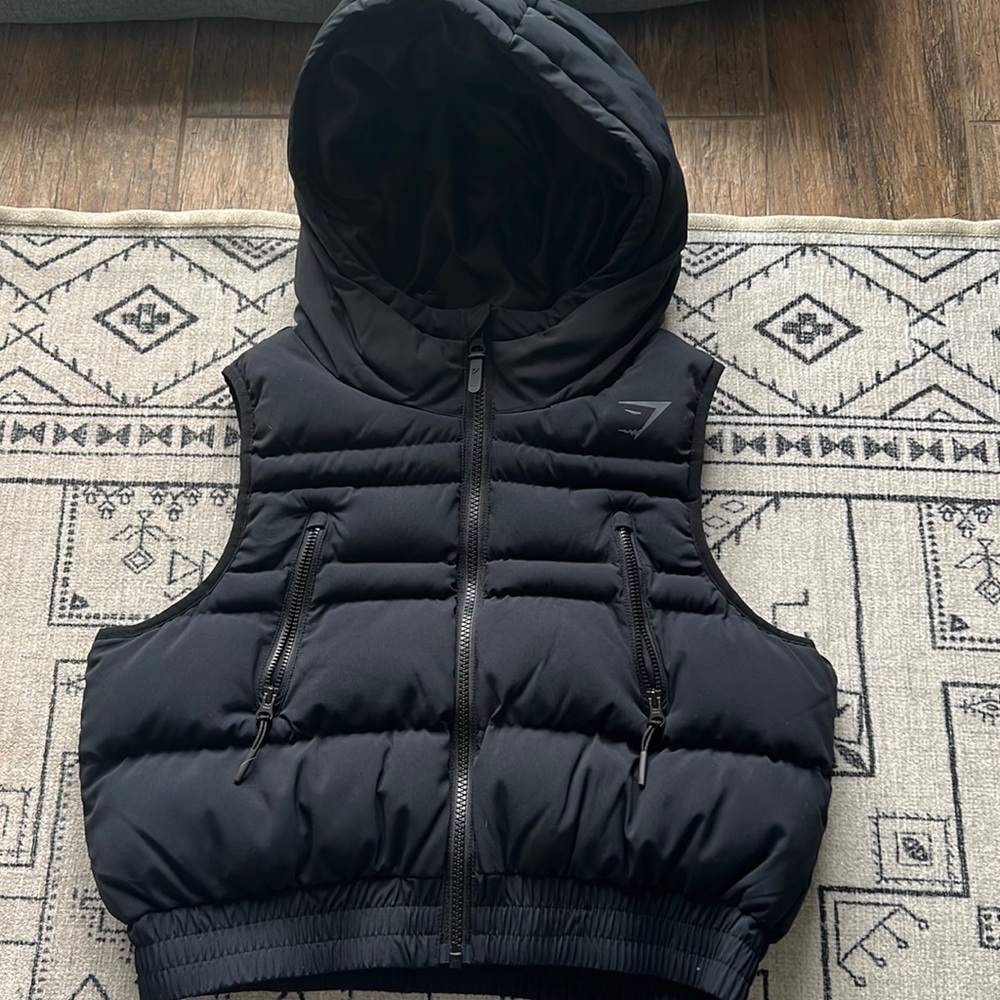 Gymshark Essential Crop Gilet - Black